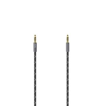 Hama 3,5mm jack to 3,5mm jack 0,75m kábel Black