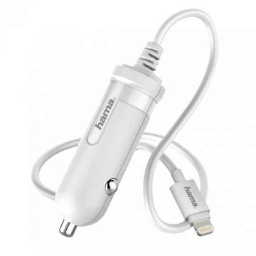 Hama Car Charger Lightning 1A White Hama Car Charger Lightning 1A White