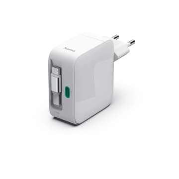 Hama Fast Charger GaN 2xUSB-C PD 30W White Hama Fast Charger GaN 2xUSB-C PD 30W White