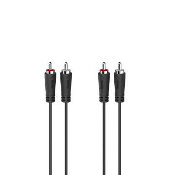 Hama FIC 2RCA-2RCA öszzekötőkábel 3m Black Hama FIC 2RCA-2RCA öszzekötőkábel 3m Black