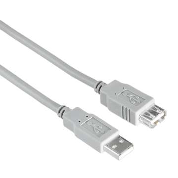 Hama FIC ECO USB kábel A-A 3m Grey