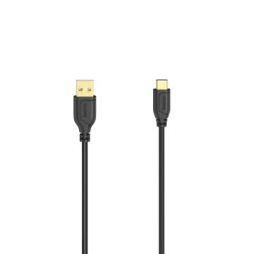Hama Flexi Slim USB-C to USB-C Cable 0,75m Black