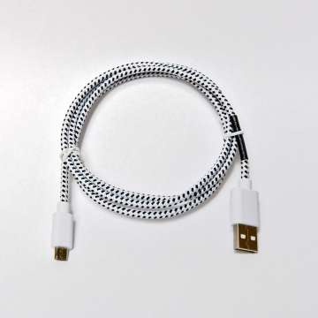 Hama MicroUSB Adatkábel Szövet White Hama MicroUSB Adatkábel Szövet White