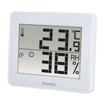 Hama TH-130 Thermo / Hygrometer Időjárás Állomás White Hama TH-130 Thermo / Hygrometer Időjárás Állomás White