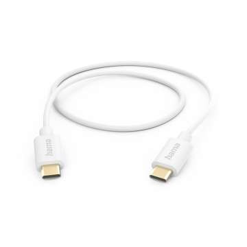Hama USB Type-C töltő és adatkábel 1m White Hama USB Type-C töltő és adatkábel 1m White
