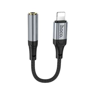Hoco LS36A Lightning - 3,5mm jack Audio adapter Black Hoco LS36A Lightning - 3,5mm jack Audio adapter Black