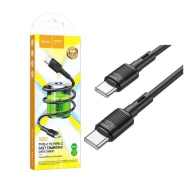Hoco X83 USB-C to USB-C PD 3A 60W cable 1m Black Hoco X83 USB-C to USB-C PD 3A 60W cable 1m Black
