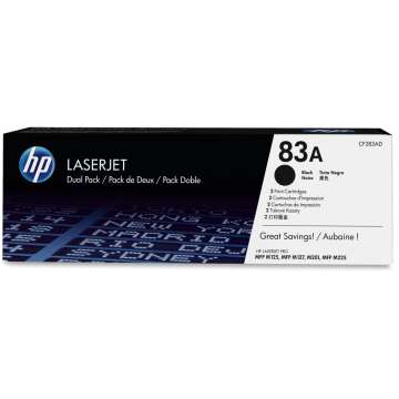 HP CF283AD (83A) 2-pack Black toner HP CF283AD (83A) 2-pack Black toner