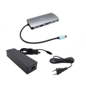 I-TEC USB-C Metal Nano Dock HDMI/VGA with LAN + Charger 100W I-TEC USB-C Metal Nano Dock HDMI/VGA with LAN + Charger 100W