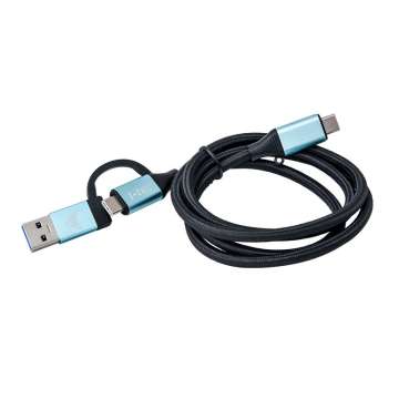 I-TEC USB-C to USB-C with Integrated USB 3.0 cable Black