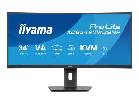 iiyama 34" ProLite XCB3497WQSNP-B1 LED Curved iiyama 34" ProLite XCB3497WQSNP-B1 LED Curved
