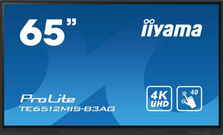 iiyama 65" ProLite TE6512MIS-B3AG IPS LED Display iiyama 65" ProLite TE6512MIS-B3AG IPS LED Display