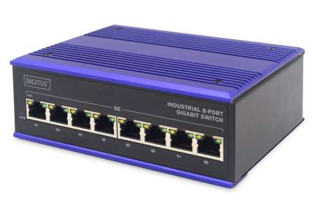 Digitus Industrial 8-Port Gigabit Switch Digitus Industrial 8-Port Gigabit Switch