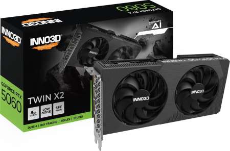 Inno3D GeForce RTX5060 8GB DDR7 Twin X2 Inno3D GeForce RTX5060 8GB DDR7 Twin X2