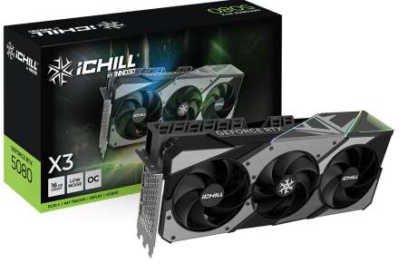 Inno3D GeForce RTX5080 16GB GDDR7 iChill X3 V2 Inno3D GeForce RTX5080 16GB GDDR7 iChill X3 V2