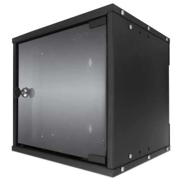 Intellinet 10" 6U Falra szerelhető Rackszekrény Black Intellinet 10" 6U Falra szerelhető Rackszekrény Black