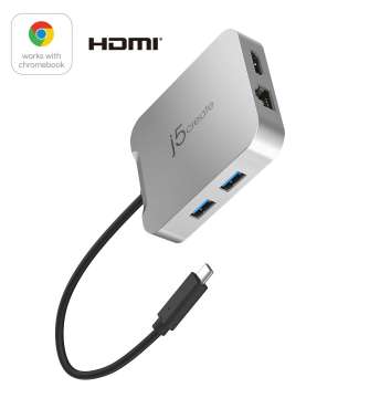 j5create JCD391 4K60 Elite USB-C PD Multi-Port Adapter Silver