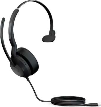 Jabra Evolve2 50 USB-C UC Mono Bluetooth Headset Black