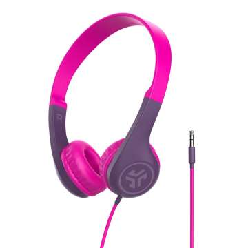 JLab JBuddies Pop Wired Kids Headphones Pink