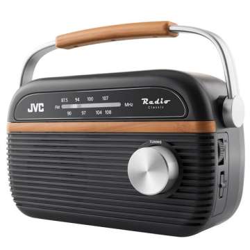 JVC RA-E215G Radio Black/Wood