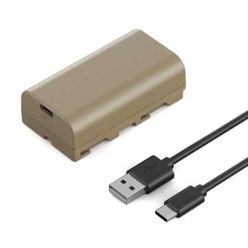 K&F Concept K&F Concep NP-F550 akkumulátor 3500mAh USB-C csatlakozóval