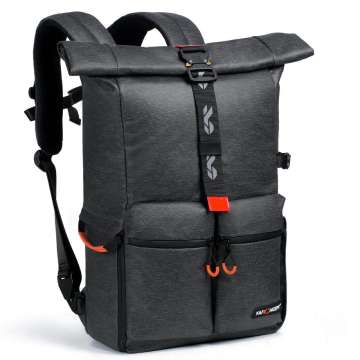 K&F Concept 2-in-1 Camera Backpack Travel 15,6" 20L Waterproof Black