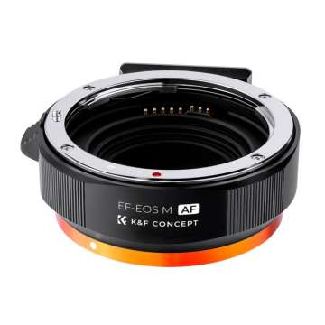 K&F Concept Canon EF/EF-S bajonett adapter Canon EOS M vázakra Autofocus támogatással, arca swiss