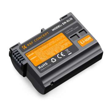 K&F Concept EN-EL15 akkumulátor, 2100mAh