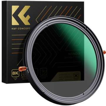 K&F Concept NANO-X, CPL+VARIO ND2-32 szűrő, w/o black cross, HD, vízlep, karcálló, törlőkendő, 95mm