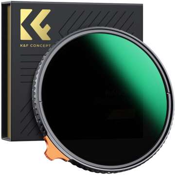 K&F Concept NANO-X Slim, HD, VARIO ND 2-400 változtatható szürkeszűrő, vízlepergető, karcálló, 40,5m