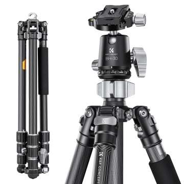 K&F Concept Professional Camera Tripod Capacity 12KG/26.2lbs with 30mm Metal Ball K&F Concept Professional Camera Tripod Capacity 12KG/26.2lbs with 30mm Metal Ball