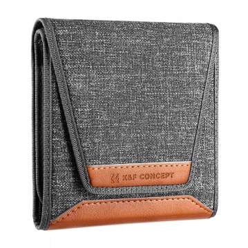 K&F Concept szűrőtartó tok, 3db szűrő számára, 37-62mm