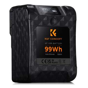 K&F Concept V-Mount 6700mAh Powerbank Black