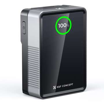 K&F Concept V-Mount Mini Pro 3400mAh Powerbank Black