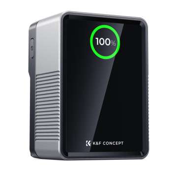 K&F Concept V-Mount Mini Pro 6700mAH Powerbank Black