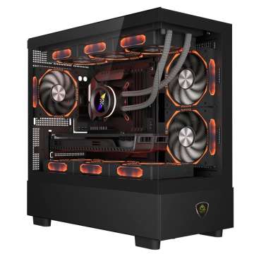 Keep Out XC-301 GLASS RGB Tempered Glass Black