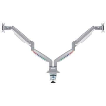 Kensington SmartFit One-Touch Height Adjustable Dual Monitor Arm Silver