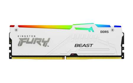 Kingston 16GB DDR5 6400MHz Fury Beast RGB Expo White