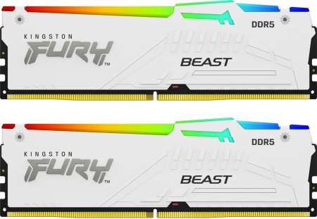 Kingston 64GB DDR5 5200MHz Kit(2x32GB) Fury Beast White