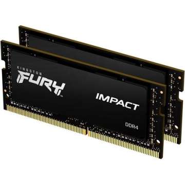Kingston 64GB DDR4 3200MHz Kit(2x32GB) SODIMM Fury Impact Black Kingston 64GB DDR4 3200MHz Kit(2x32GB) SODIMM Fury Impact Black