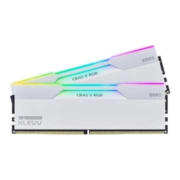 Klevv 32GB DDR5 6000MHz Kit(2x16GB) Cras V RGB for AMD Brilliant White