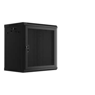 Lanberg 19" 12U Falra szerelhető Rackszekrény Black