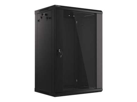 Lanberg 19" 18U Falra szerelhető Rackszekrény Black