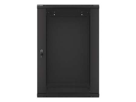 Lanberg 19" 18U Falra szerelhető Rackszekrény Black