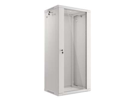 Lanberg 19" 27U Falra szerelhető Rackszekrény Grey