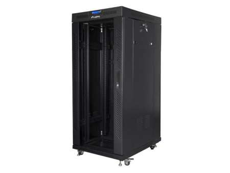 Lanberg 19" 27U Szabadon álló Rackszekrény Black