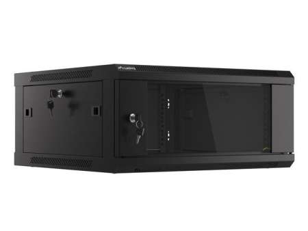 Lanberg 19" 4U Falra szerelhető Rackszekrény Black