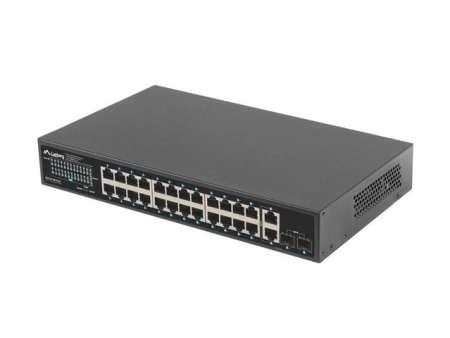 Lanberg 24X 1GB POE+/2X GB 2X SFP RACK 19" GIGABIT ETHERNET 360W
