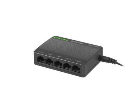 Lanberg DSP1-1005 5X 1GB/S UNMANAGED GIGABIT ETHERNET DESKTOP 5V