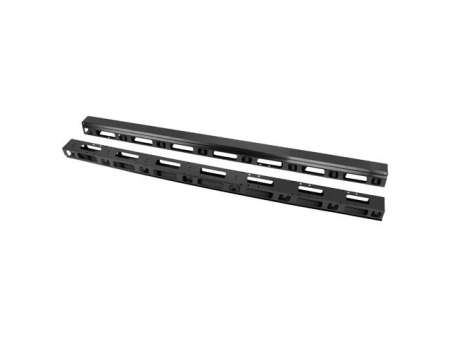 Lanberg Függőleges kábelvezető csatorna 37U 19" szabadon álló szekrényhez 2db Black